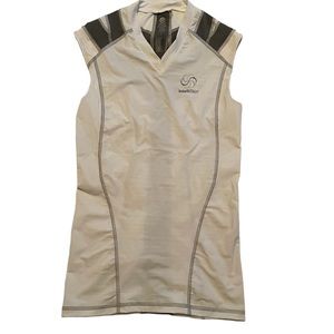 Intelliskin Foundation White Tank with Gray Detail Sz M